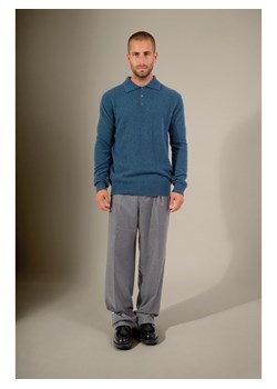 Perfect Cashmere Kaszmirowy sweter w kolorze niebieskim ze sklepu Limango Polska w kategorii Swetry męskie - zdjęcie 187718738