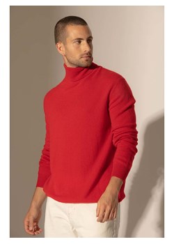 Perfect Cashmere Kaszmirowy golf &quot;Trevor&quot; w kolorze czerwonym ze sklepu Limango Polska w kategorii Swetry męskie - zdjęcie 187718796