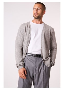 Perfect Cashmere Kaszmirowy kardigan &quot;Errol&quot; w kolorze jasnoszarym ze sklepu Limango Polska w kategorii Swetry męskie - zdjęcie 187718805