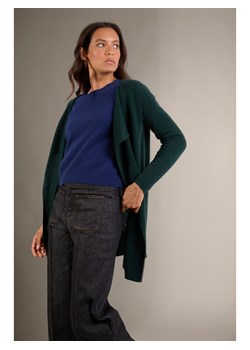 Perfect Cashmere Kaszmirowy kardigan &quot;Abigail&quot; w kolorze ciemnozielonym ze sklepu Limango Polska w kategorii Swetry damskie - zdjęcie 187718845