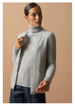 Perfect Cashmere Kaszmirowy kardigan w kolorze szarym ze sklepu Limango Polska w kategorii Swetry damskie - zdjęcie 187718877
