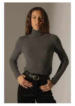 Perfect Cashmere Kaszmirowy golf w kolorze antracytowym ze sklepu Limango Polska w kategorii Swetry damskie - zdjęcie 187718888
