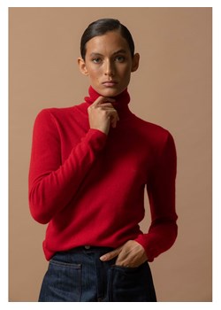 Perfect Cashmere Kaszmirowy golf w kolorze czerwonym ze sklepu Limango Polska w kategorii Swetry damskie - zdjęcie 187718936