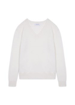 Perfect Cashmere Kaszmirowy sweter &quot;Kalie&quot; w kolorze białym ze sklepu Limango Polska w kategorii Swetry damskie - zdjęcie 187719138