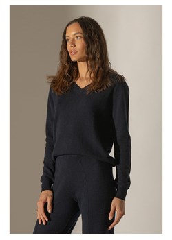 Perfect Cashmere Kaszmirowy sweter &quot;Kalie&quot; w kolorze granatowym ze sklepu Limango Polska w kategorii Swetry damskie - zdjęcie 187719139
