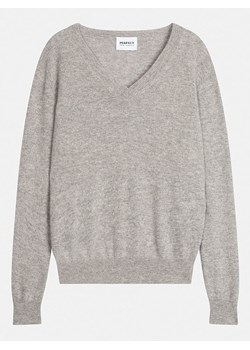 Perfect Cashmere Kaszmirowy sweter &quot;Kalie&quot; w kolorze jasnoszarym ze sklepu Limango Polska w kategorii Swetry damskie - zdjęcie 187719149