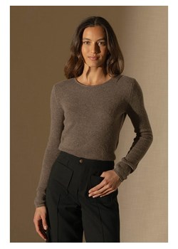 Perfect Cashmere Kaszmirowy sweter &quot;Marya&quot; w kolorze szarobrązowym ze sklepu Limango Polska w kategorii Swetry damskie - zdjęcie 187719275