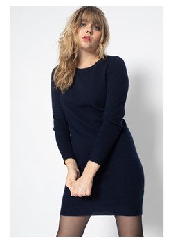 Perfect Cashmere Kaszmirowa sukienka &quot;Molli&quot; w kolorze granatowym ze sklepu Limango Polska w kategorii Sukienki - zdjęcie 187719328