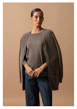 Perfect Cashmere Kaszmirowy kardigan &quot;Pearl&quot; w kolorze szarobrązowym ze sklepu Limango Polska w kategorii Swetry damskie - zdjęcie 187719437