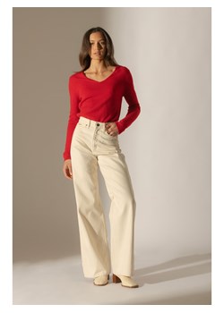 Perfect Cashmere Kaszmirowy sweter w kolorze czerwonym ze sklepu Limango Polska w kategorii Swetry damskie - zdjęcie 187719479