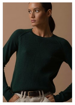 Perfect Cashmere Kaszmirowy sweter w kolorze ciemnozielonym ze sklepu Limango Polska w kategorii Swetry damskie - zdjęcie 187719687