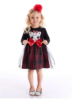 Denokids Sukienka &quot;Red Ribbon&quot; w kolorze czerwono-czarnym ze sklepu Limango Polska w kategorii Sukienki dziewczęce - zdjęcie 187720968