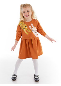 Denokids Sukienka &quot;2 Leos&quot; w kolorze pomarańczowym ze sklepu Limango Polska w kategorii Sukienki dziewczęce - zdjęcie 187721059