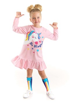 Denokids Sukienka w kolorze jasnoróżowym ze sklepu Limango Polska w kategorii Sukienki dziewczęce - zdjęcie 187721118