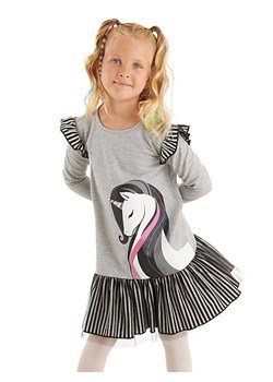Denokids Sukienka &quot;Elegant Unicorn&quot; w kolorze szarym ze sklepu Limango Polska w kategorii Sukienki dziewczęce - zdjęcie 187721337