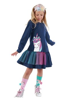 Denokids Sukienka w kolorze granatowym ze sklepu Limango Polska w kategorii Sukienki dziewczęce - zdjęcie 187722096