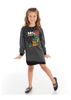 Denokids Sukienka &quot;Art Love&quot; w kolorze antracytowym ze sklepu Limango Polska w kategorii Sukienki dziewczęce - zdjęcie 187722375