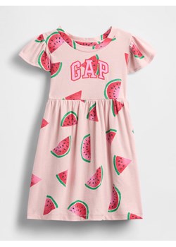 GAP Sukienka w kolorze jasnoróżowo-czerwono-zielonym ze sklepu Limango Polska w kategorii Sukienki dziewczęce - zdjęcie 187723318
