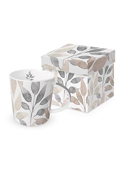 ppd Kubek jumbo &quot;Scandic Leaves&quot; w kolorze szarym - 350 ml ze sklepu Limango Polska w kategorii Naczynia - zdjęcie 187723879