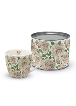 ppd Kubek jumbo &quot;Roses&quot; w kolorze jasnoróżowo-zielonym - 450 ml ze sklepu Limango Polska w kategorii Naczynia - zdjęcie 187723898