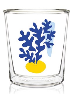 ppd Szklanka &quot;Maritime Plant&quot; w kolorze niebieskim do herbaty - 300 ml ze sklepu Limango Polska w kategorii Dzbanki i zaparzacze - zdjęcie 187723899