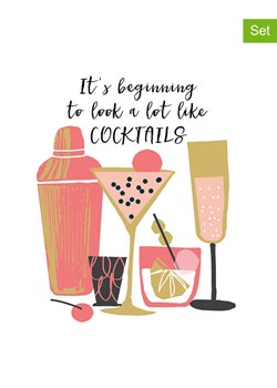 ppd Serwetki (40 szt.) &quot;It´s Beginning&quot; w kolorze biało-złoto-jasnoróżowym ze sklepu Limango Polska w kategorii Akcesoria kuchenne - zdjęcie 187723916