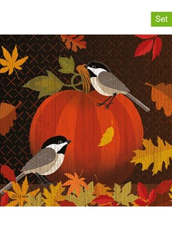 ppd Serwetki (40 szt.) &quot;October Pumpkin&quot; w kolorze pomarańczowo-żółtym ze sklepu Limango Polska w kategorii Akcesoria kuchenne - zdjęcie 187723918