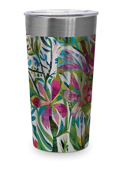 ppd Kubek termiczny &quot;Cuzco&quot; w kolorze zielonym ze wzorem - 400 ml ze sklepu Limango Polska w kategorii Kubki termiczne - zdjęcie 187723956