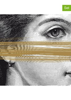 ppd Serwetki (40 szt.) &quot;Golden Eye&quot; w kolorze złoto-czarnym ze sklepu Limango Polska w kategorii Akcesoria kuchenne - zdjęcie 187723999