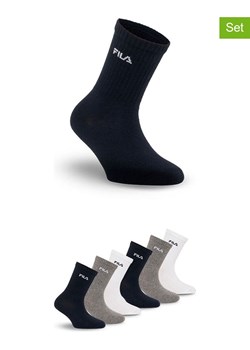 Fila Skarpety (6 par) w kolorze szaro-czarno-białym ze sklepu Limango Polska w kategorii Skarpetki dziecięce - zdjęcie 187726155