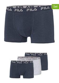 Fila Bokserki (3 pary) w kolorze granatowym i szarym ze sklepu Limango Polska w kategorii Majtki męskie - zdjęcie 187726538