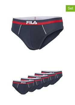 Fila Slipy (5 par) w kolorze granatowym ze sklepu Limango Polska w kategorii Majtki męskie - zdjęcie 187726705