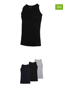 Fila Podkoszulki (3 szt.) w kolorze czarnym, granatowym i szarym ze sklepu Limango Polska w kategorii Podkoszulki męskie - zdjęcie 187726756