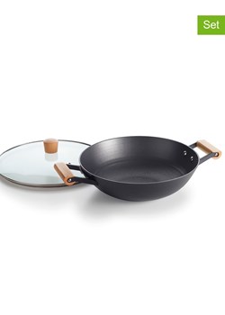 Brandt 2-częściowy zestaw w kolorze czarnym - Ø 30 cm ze sklepu Limango Polska w kategorii Garnki - zdjęcie 187726856