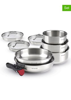 Brandt 9-częściowy zestaw w kolorze srebrnym ze sklepu Limango Polska w kategorii Garnki - zdjęcie 187727219