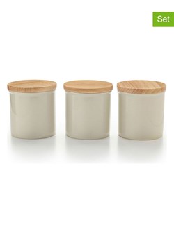 Brandt Pojemniki (3 szt.) w kolorze kremowo-jasnobrązowym - 550 ml ze sklepu Limango Polska w kategorii Pojemniki kuchenne - zdjęcie 187727528