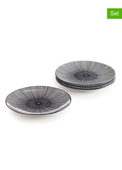 Brandt Talerze deserowe (4 szt.) w kolorze biało-czarnym - Ø 19,2 cm ze sklepu Limango Polska w kategorii Naczynia - zdjęcie 187727569