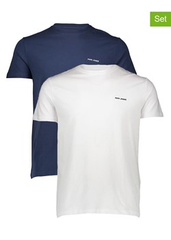 Pepe Jeans Koszulki (2 szt.) w kolorze granatowo-białym ze sklepu Limango Polska w kategorii T-shirty męskie - zdjęcie 187728075