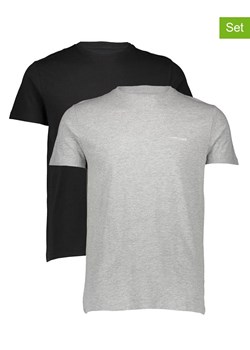 Pepe Jeans Koszulki (2 szt.) w kolorze szarym i czarnym ze sklepu Limango Polska w kategorii T-shirty męskie - zdjęcie 187728085
