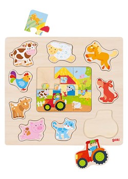 Goki 16-częściowa układanka &quot;Farm animals&quot; - 3+ ze sklepu Limango Polska w kategorii Zabawki - zdjęcie 187730328