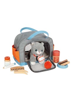 small foot Kotek w kolorze szarym z torbą i zestawem do pielęgnacji - 2+ ze sklepu Limango Polska w kategorii Zabawki - zdjęcie 187730948