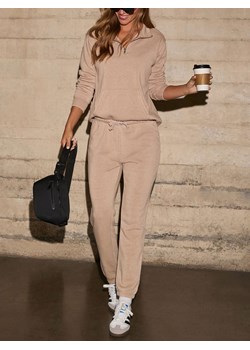 LA Angels Spodnie dresowe w kolorze beżowym ze sklepu Limango Polska w kategorii Spodnie damskie - zdjęcie 187732638