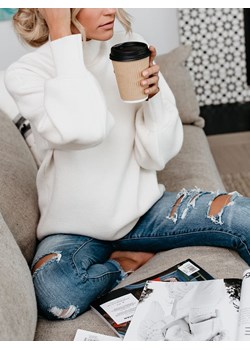 LA Angels Sweter w kolorze białym ze sklepu Limango Polska w kategorii Swetry damskie - zdjęcie 187732798