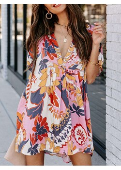 LA Angels Sukienka w kolorze różowo-granatowym ze sklepu Limango Polska w kategorii Sukienki - zdjęcie 187734456