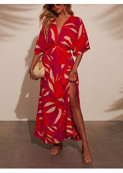 LA Angels Sukienka w kolorze kremowo-fioletowo-czerwonym ze sklepu Limango Polska w kategorii Sukienki - zdjęcie 187734708