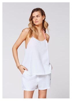 Chiemsee Lniany top &quot;Bastia&quot; w kolorze białym ze sklepu Limango Polska w kategorii Bluzki damskie - zdjęcie 187736769