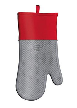 Dr. Oetker Rękawica kuchenna &quot;Flexxible&quot; w kolorze czerwono-szarym - 31 x 14 cm ze sklepu Limango Polska w kategorii Tekstylia kuchenne - zdjęcie 187739106