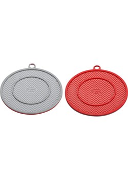 Dr. Oetker Silikonowa podkładka &quot;Flexxible&quot; w kolorze szaro-czerwonym - Ø 18,5 cm ze sklepu Limango Polska w kategorii Akcesoria kuchenne - zdjęcie 187739108