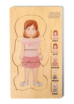 MAMAMEMO Puzzle z obrazkiem ciała &quot;Dziewczynka&quot; - 3+ ze sklepu Limango Polska w kategorii Puzzle - zdjęcie 187739606