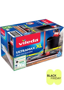 Vileda Zestaw &quot;Ultramax XL Universal&quot; w kolorze czarno-czerwonym do mycia podłóg ze sklepu Limango Polska w kategorii Akcesoria kuchenne - zdjęcie 187740858